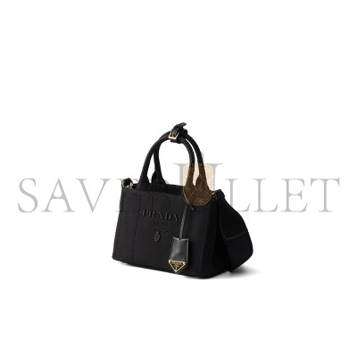 PRADA JARDINIÈRE MINI COTTON CANVAS HANDBAG 1BA038 (22*15*13cm) 